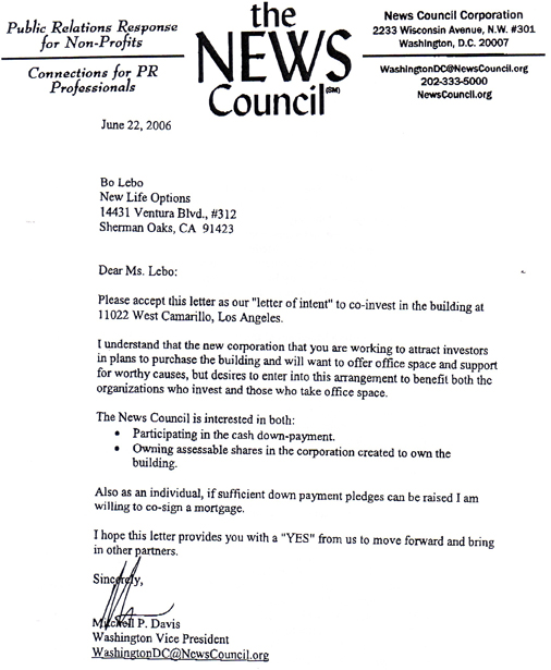 News Council Letter